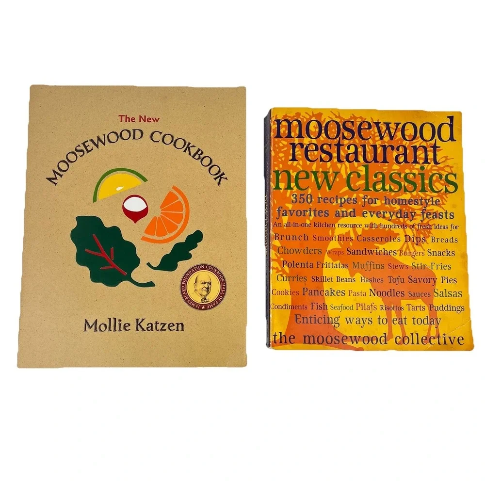Moosewood Restaurant Cookbook Lot‎ New Classics Collective Vegetarian Recipe Set